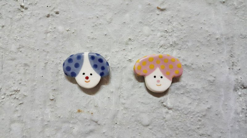 绵羊狗   陶瓷别针 - 胸针 - 陶 蓝色