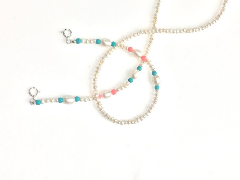 Freshwater pearl lanyard - 长链 - 珍珠 白色