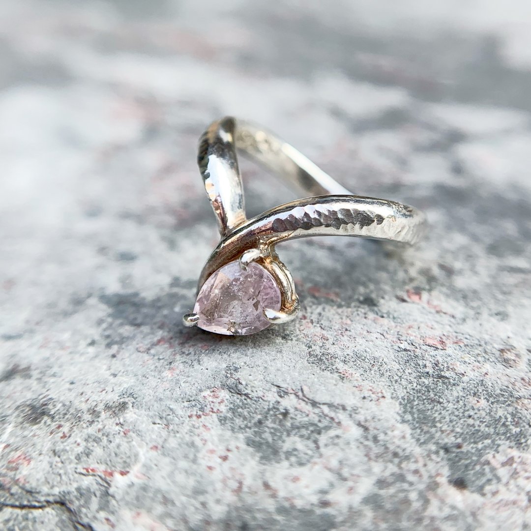 Oˋre Jewelry 设计师款  彩蓝宝 925纯银 戒指 可订制可定制 - 戒指 - 宝石 