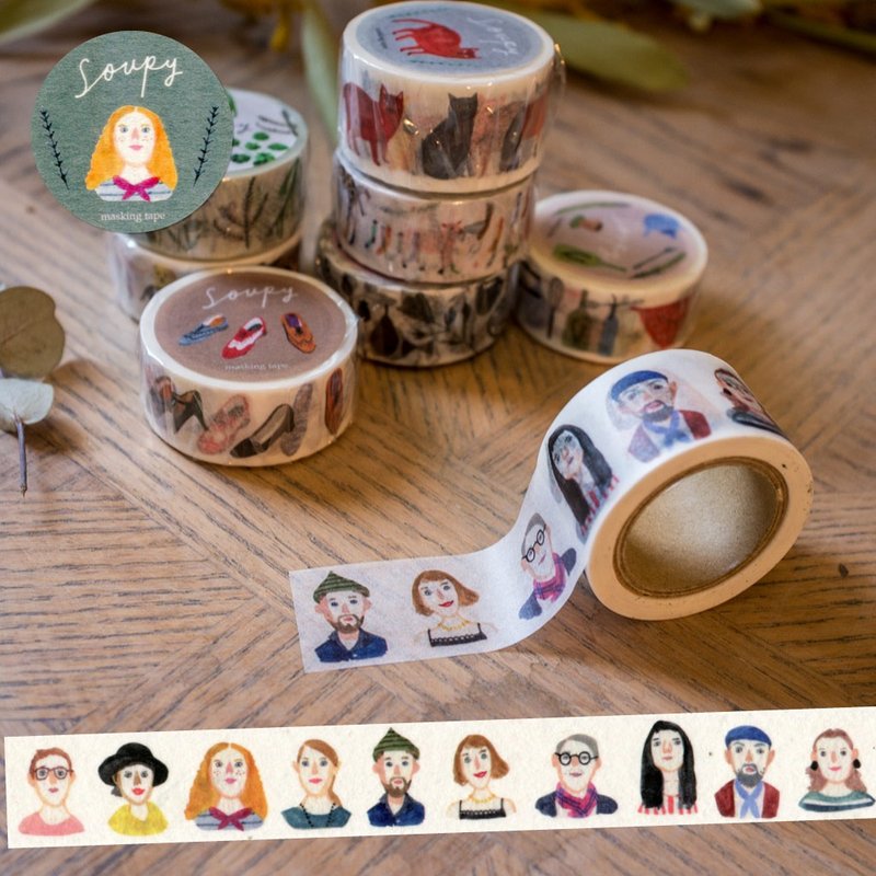 fashion people masking tape - 纸胶带 - 纸 