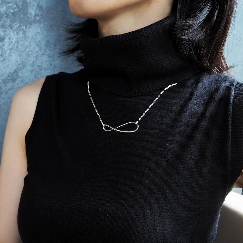 infinity necklace_无限项链 - 项链 - 银 银色