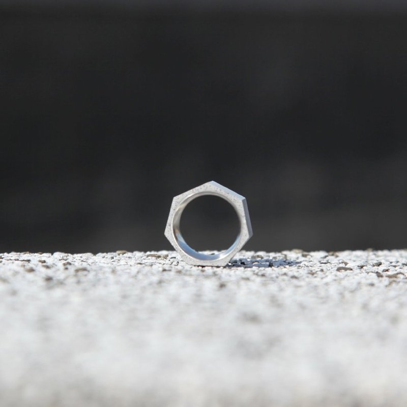 七戒_窄版(灰色/深灰色/白色水泥) - 戒指 - 水泥 灰色