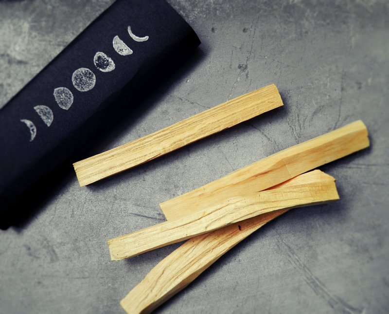 【 净化疗愈 - 秘鲁圣木 】Palo Santox3 - 香薰/精油/线香 - 木头 白色