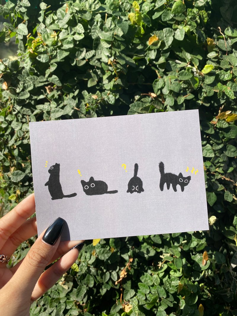 【 碳小吉 】万用卡 - 卡片/明信片 - 纸 灰色