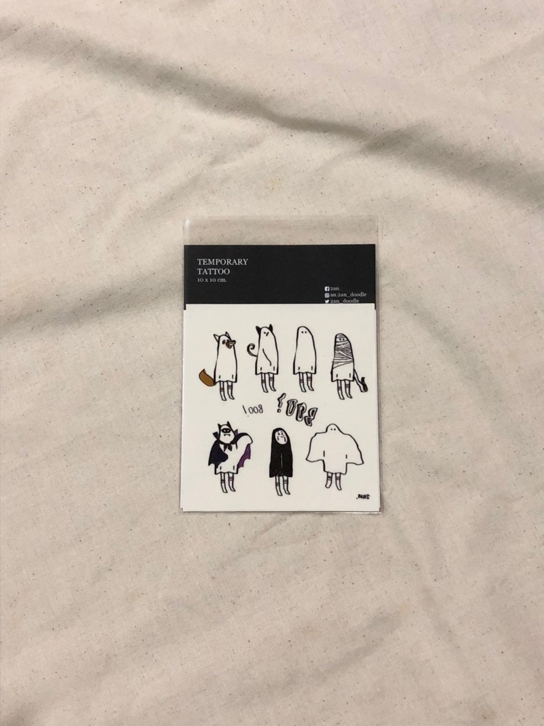 Tattoo : Boo Boy_Black - 纹身贴 - 纸 
