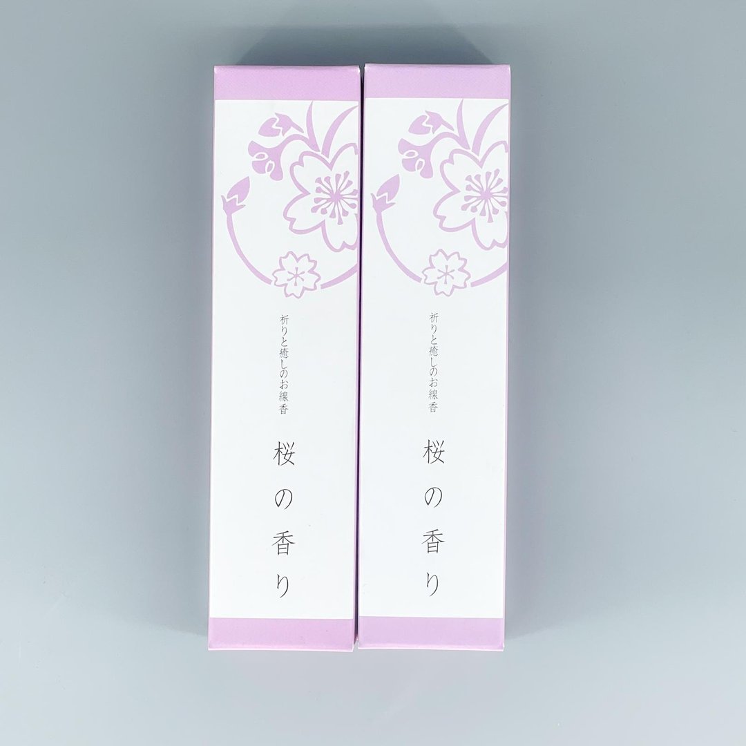 日本【悠悠庵】淡红色樱花线香 线香座 - 蜡烛/烛台 - 植物．花 