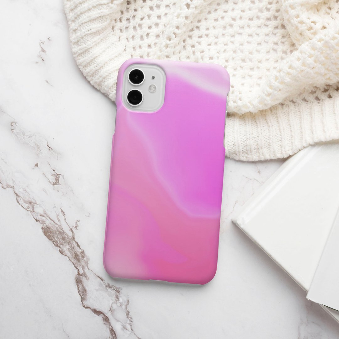 客制手机壳 iPhone 14 13 Pro Matte 粉彩液体2 8粉蓝 - 手机壳/手机套 - 塑料 多色