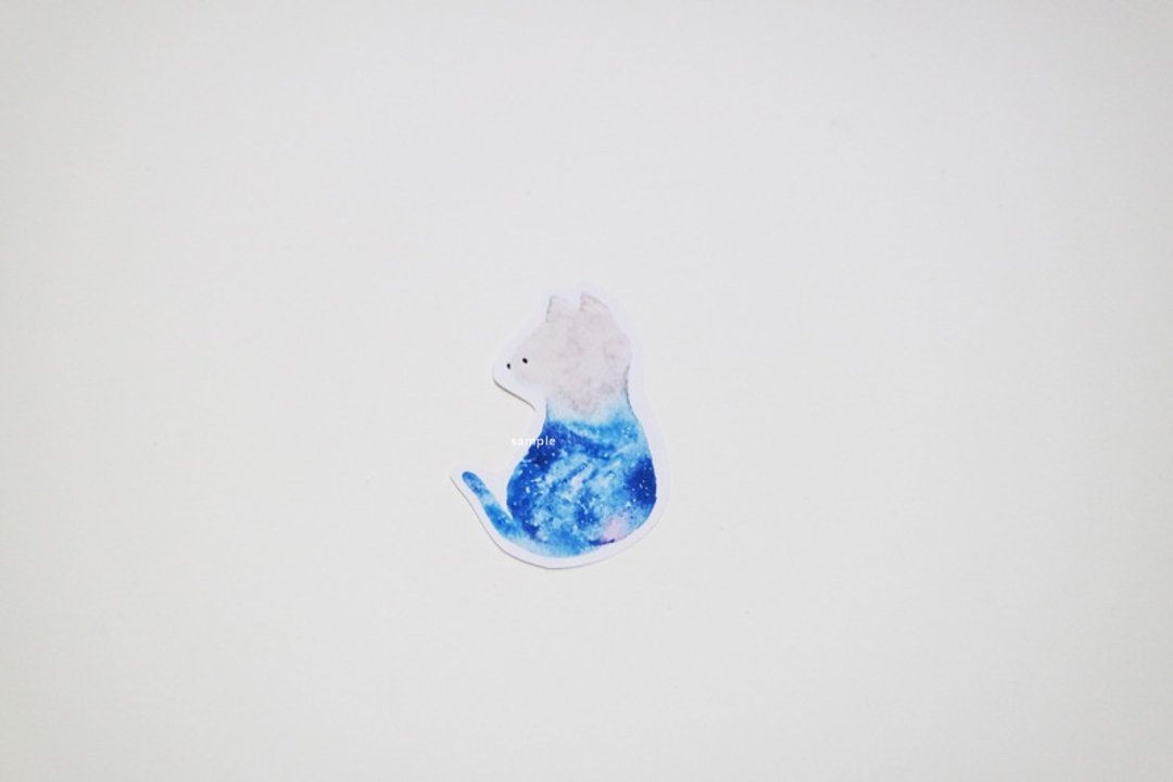 猫之心大型贴纸 - 贴纸 - 纸 