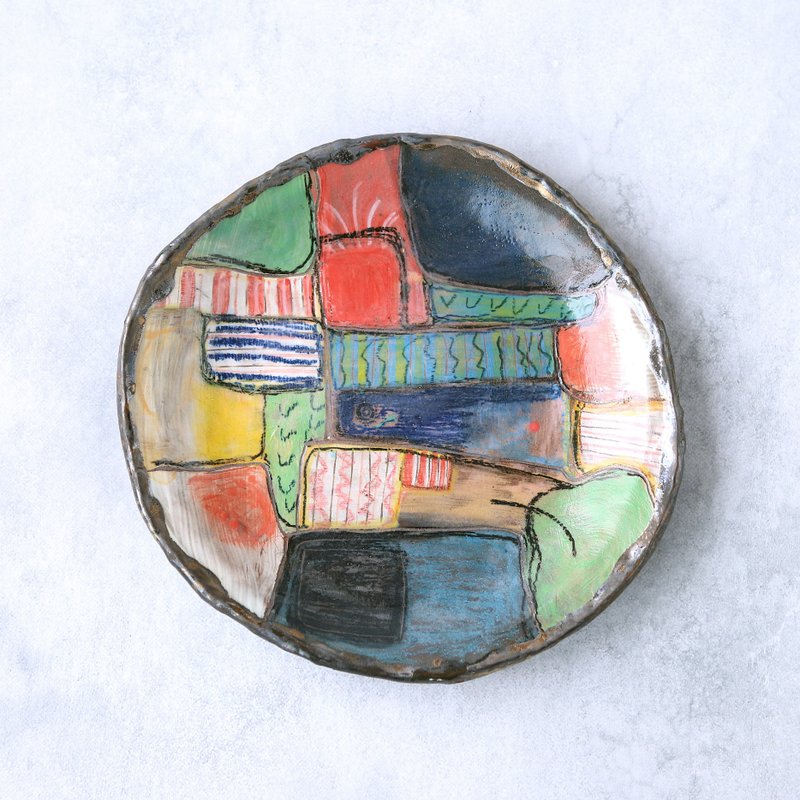 圆盘-田园风光 - 盘子/餐盘/盘架 - 陶 多色