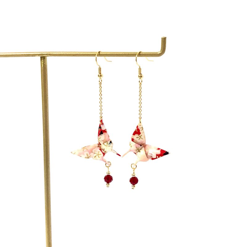 【SGS检验合格】日系折纸系列耳环-蝴蝶款 (限定色) - 耳环/耳夹 - 纸 多色