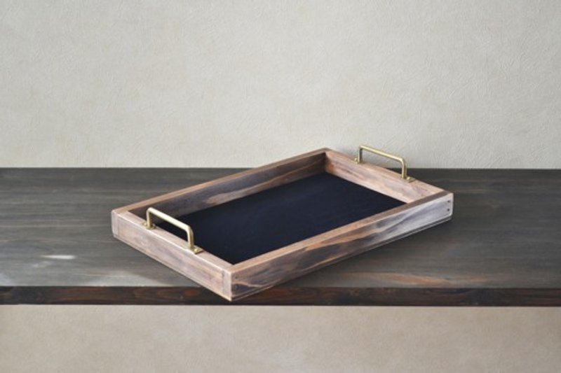 wooden simple cafe tray - 托盘/砧板 - 木头 