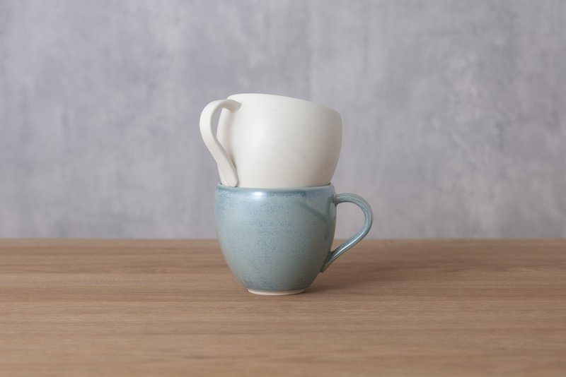 马克杯B（彩色/白雾面） - 咖啡杯/马克杯 - 陶 白色