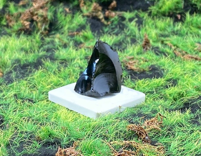 天然几何黑曜石 避邪保平安 净化负能量 旅行必备 快速出货 - 摆饰 - 水晶 黑色