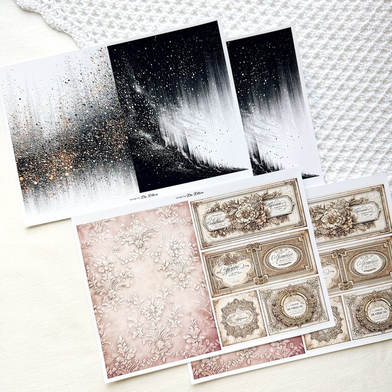 Z419 - 多款背景 - 贴纸 - 纸 