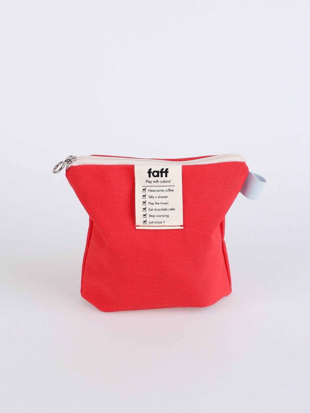 faff Pouch 红色款 - 化妆包/杂物包 - 棉 红色