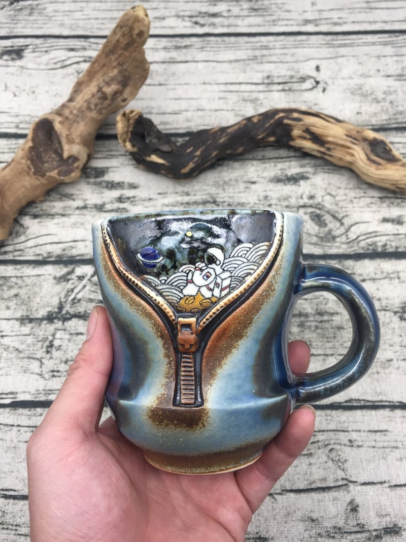 宋先生 【拉链杯】 - 咖啡杯/马克杯 - 瓷 蓝色