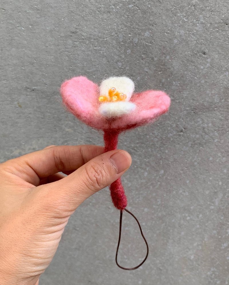 秋海棠-天蝎座守护花 - 吊饰 - 羊毛 粉红色