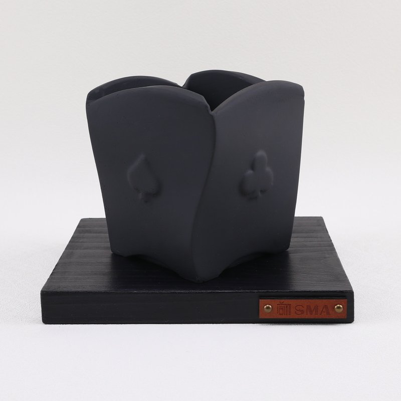 爱丽丝-扑克士兵/水泥盆/适合-块根/多肉植物/仙人掌 - 植栽/盆栽 - 水泥 