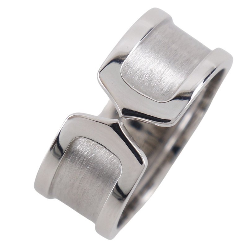 [日本直送] 卡地亚 C2 尺寸 22.5 戒指，K18WG，约 13.0g，男士 [二手] - 戒指 - 贵金属 银色