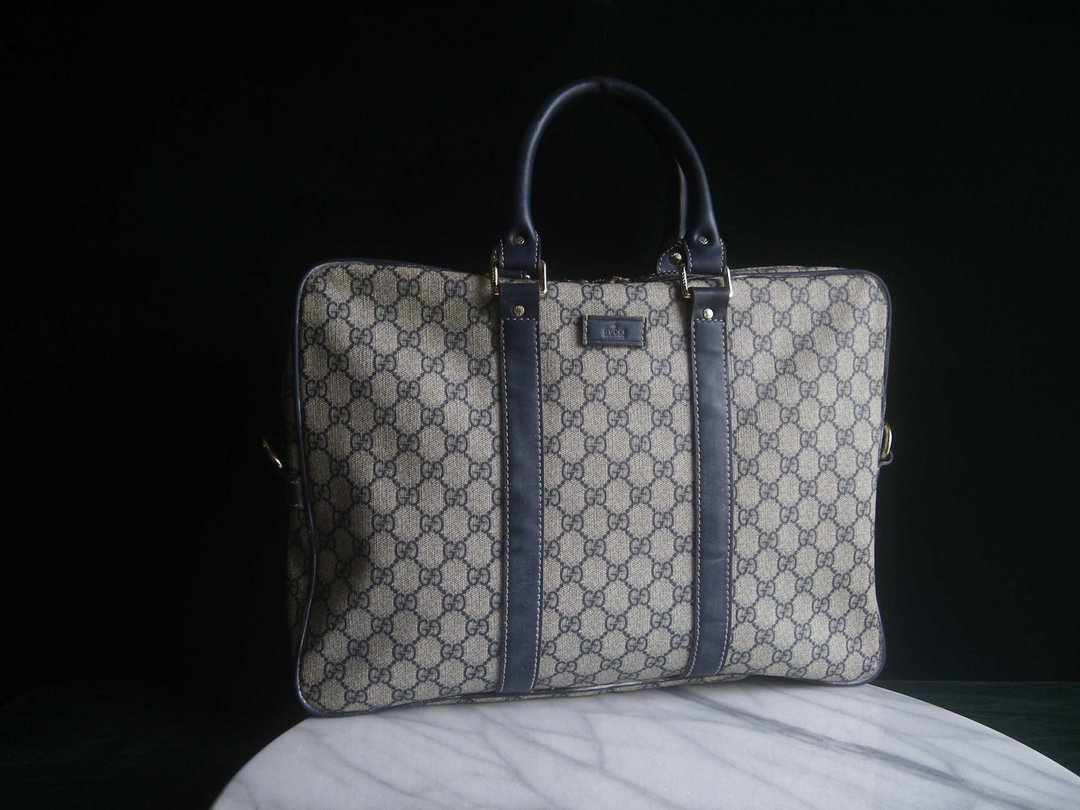 【老时光 OLD-TIME】早期二手老包GUCCI公文包 - 收纳用品 - 其他材质 多色