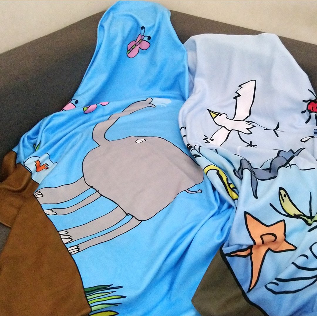 【定制化礼物】涂鸦暖暖毛毯 - 被子/毛毯 - 其他人造纤维 多色