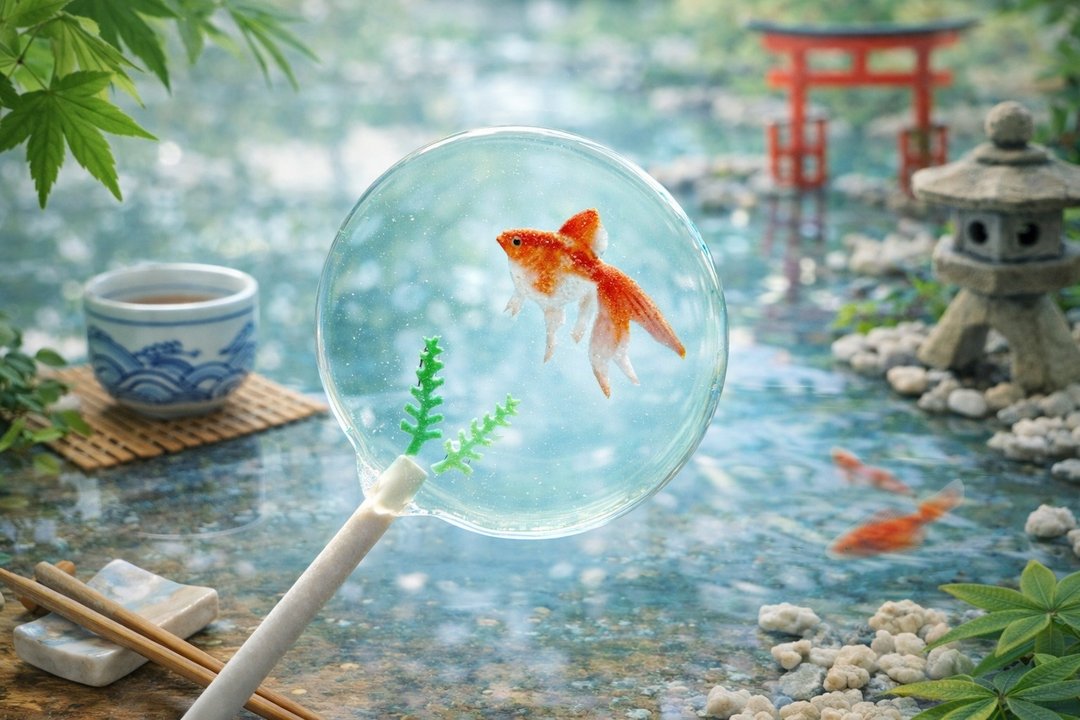 创意棒棒糖 - 夏日金鱼梦 - 零食/点心 - 新鲜食材 蓝色
