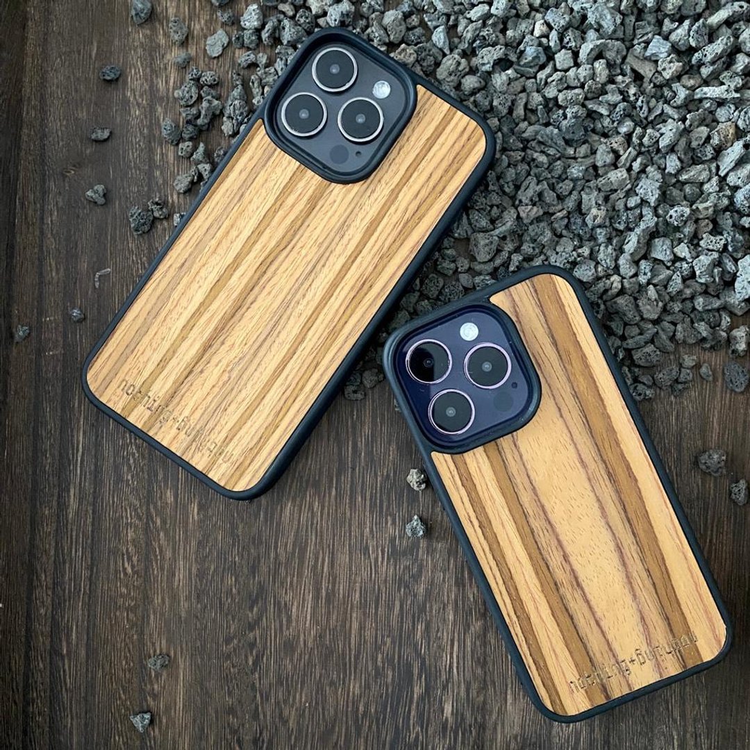 iPhone 14/ iPhone 14 Plus/ iPhone 14 Pro/ iPhone 14 Pro Max - 手机壳/手机套 - 木头 卡其色