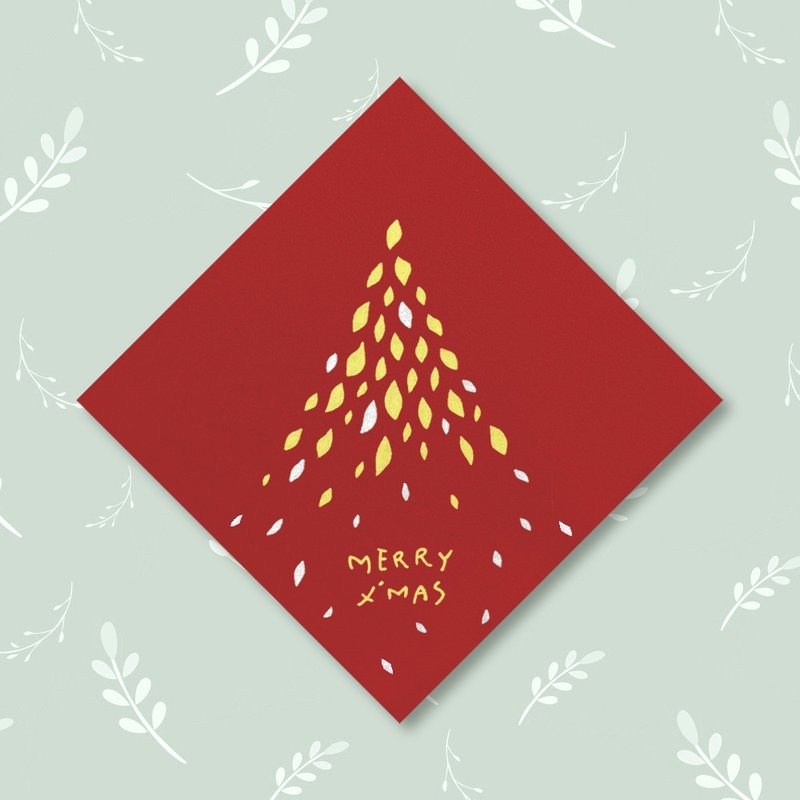 ( 10款供选择 ) 手绘圣诞装饰春联 - 墙贴/壁贴 - 纸 红色