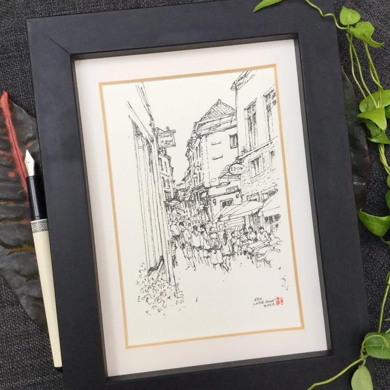 西班牙行旅/手绘原作 - 海报/装饰画/版画 - 纸 咖啡色