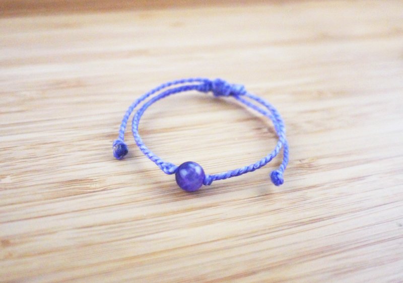 【珠粟】细款 蚕丝蜡线 编织手环 - 手链/手环 - 其他材质 多色