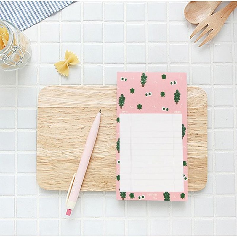 Livework-SomSom待办事项清单-粉红森林,LWK33653 - 便条纸/标签贴 - 纸 粉红色