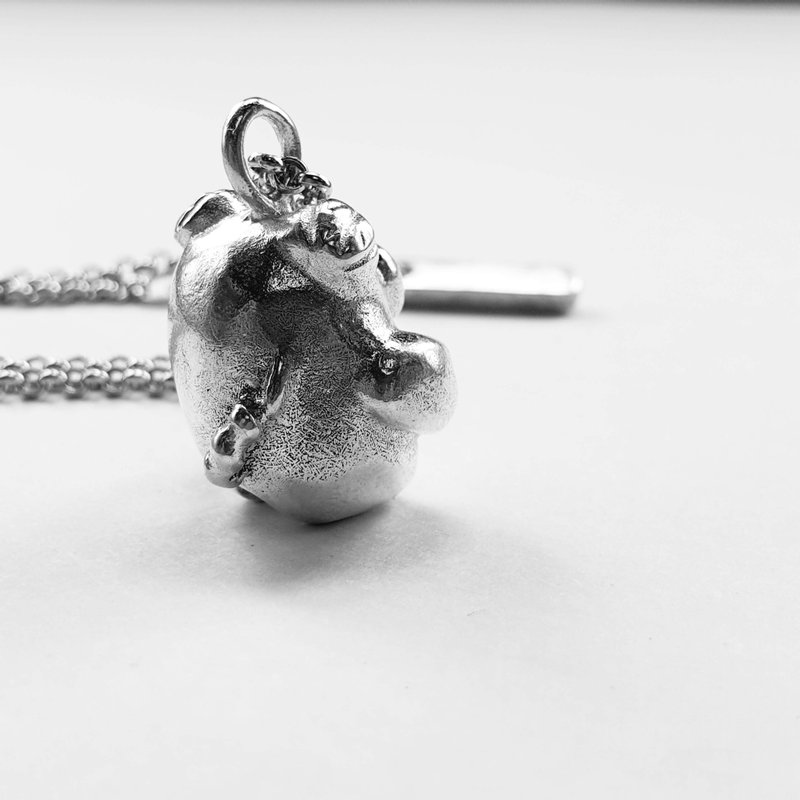 猪桔宝套餐-梦想饰戒之荒野金工猪桔宝作品-御匠敲饰 - 项链 - 纯银 银色