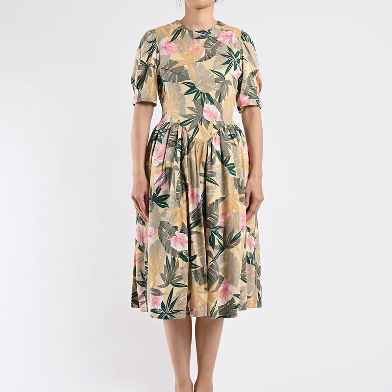 古着洋装 / 日本洋装 / Vintage Dress - 洋装/连衣裙 - 其他材质 卡其色