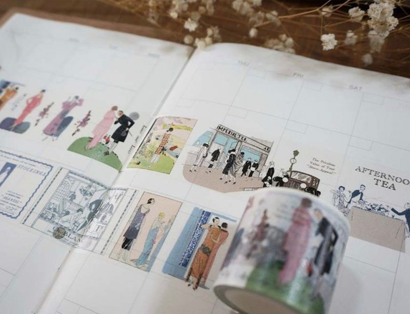 4cm纸胶带 - 女孩纸胶带 07 - 带离型纸 - 纸胶带 - 纸 