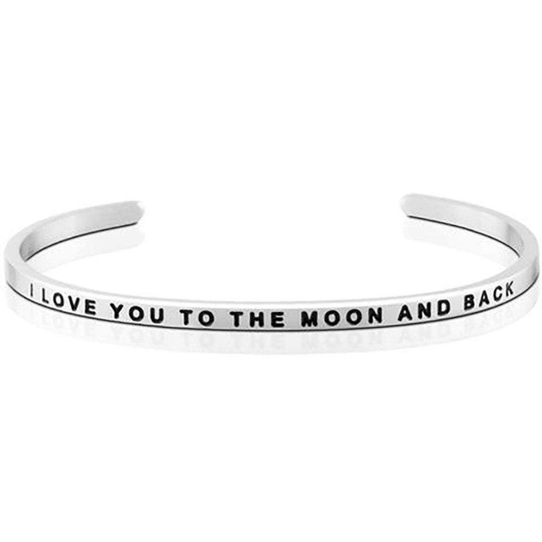 Mantraband悄悄话许愿手环- I love you to the moon and back - 手链/手环 - 其他金属 多色