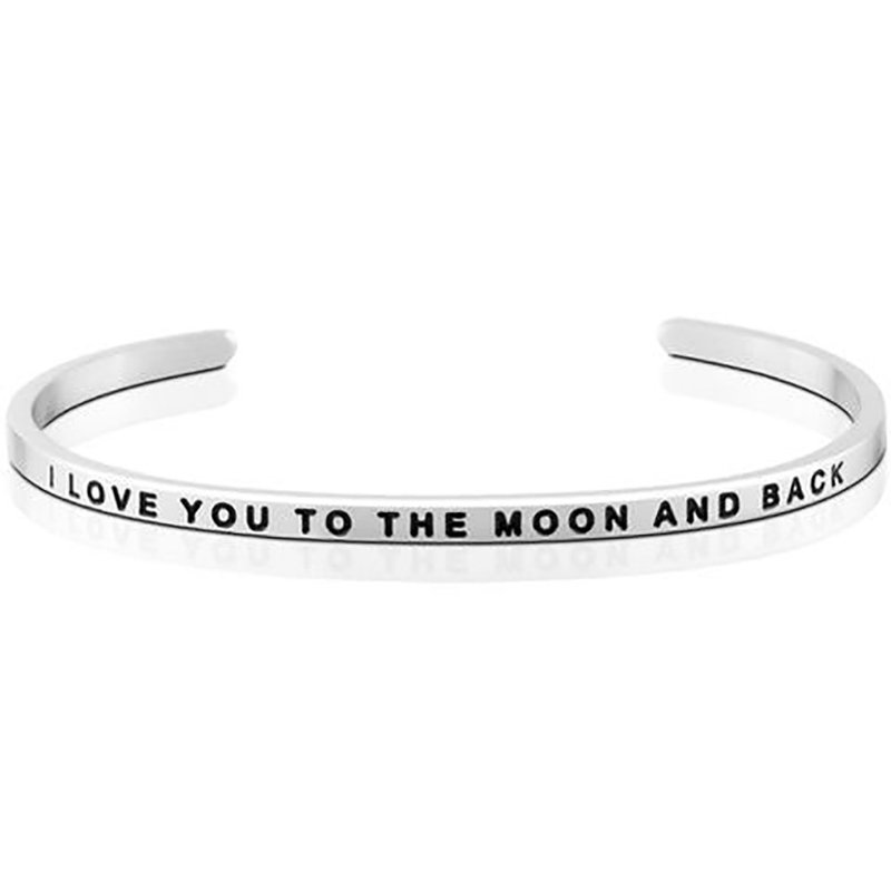 Mantraband悄悄话许愿手环- I love you to the moon and back - 手链/手环 - 其他金属 多色