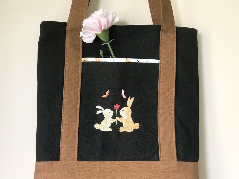 棉质帆布袋，手工刺绣帆布袋 - 其他 - 棉．麻 