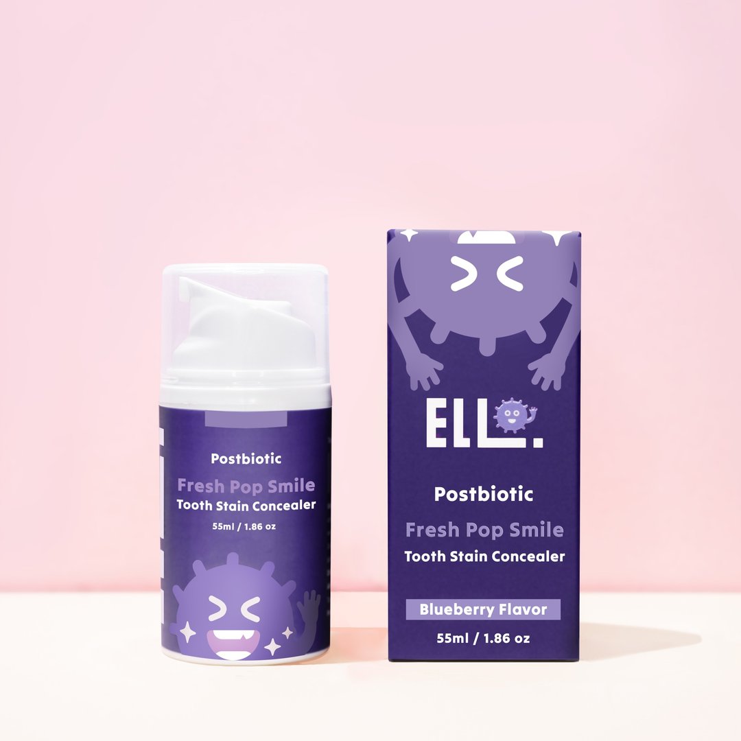 【新品】ELLO研舒肌  益生菌口气清新亮白矫正膏 莓果口味 55ml - 牙刷/口腔清洁 - 浓缩/萃取物 紫色