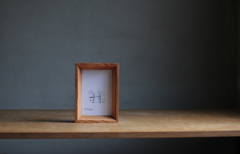 柳杉相框/画框 _ 内斜框景_可定制 - 画框/相框 - 木头 