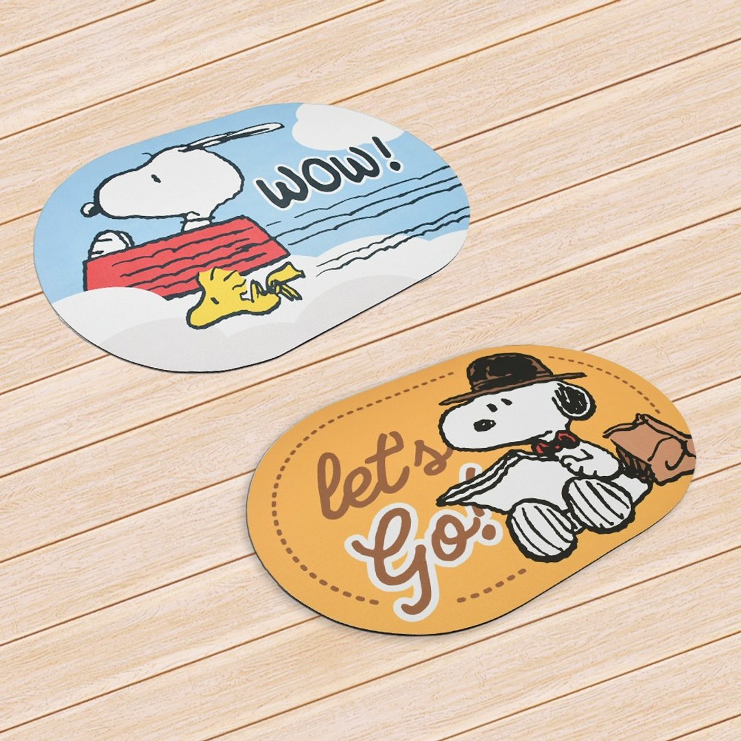 SNOOPY史努比超吸水薄型止滑踏垫 - 其他 - 其他材质 橘色