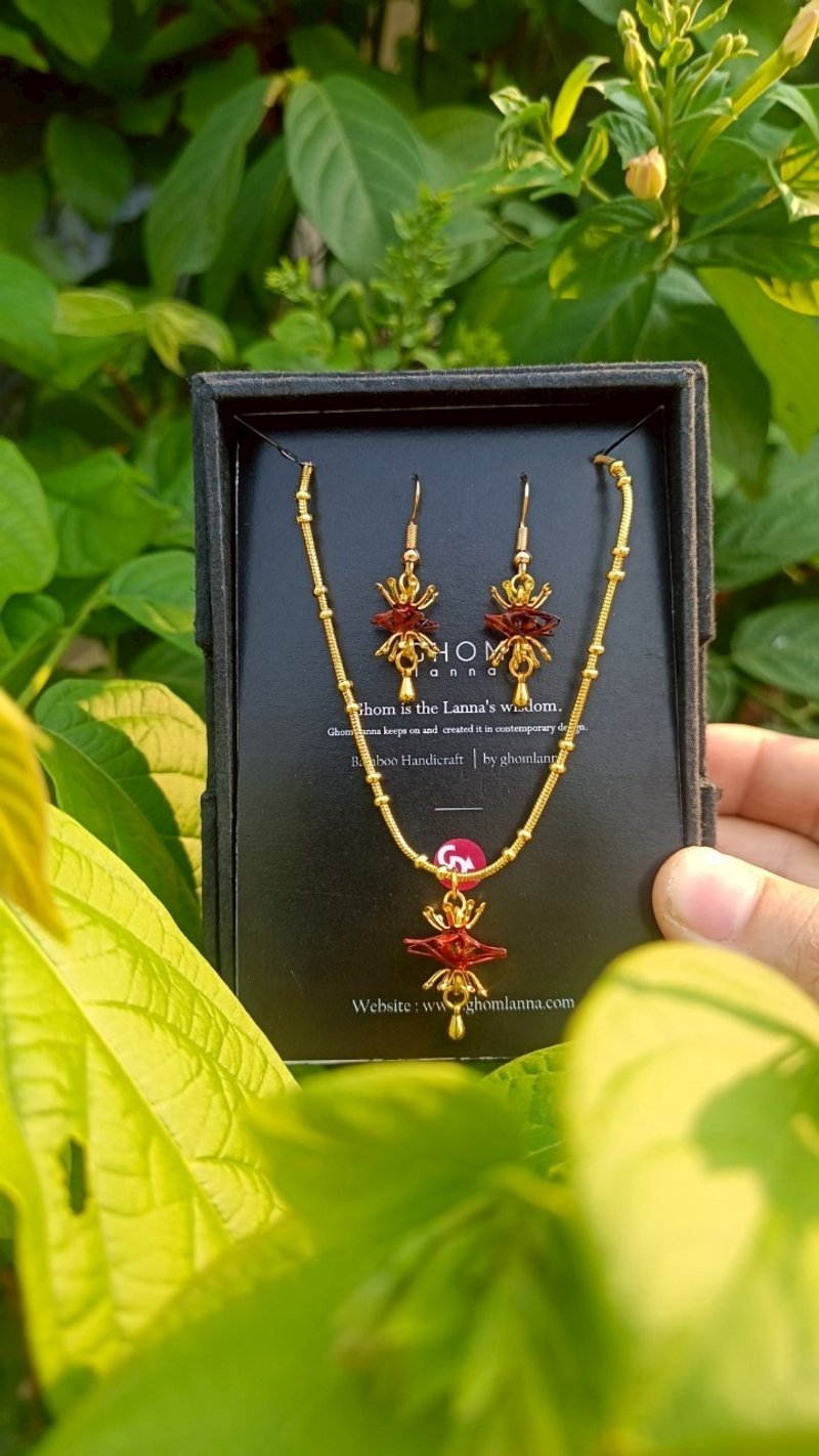 Sailom Pheling Phranang Collection (นางพญาลมหวน) - 项链 - 竹 多色