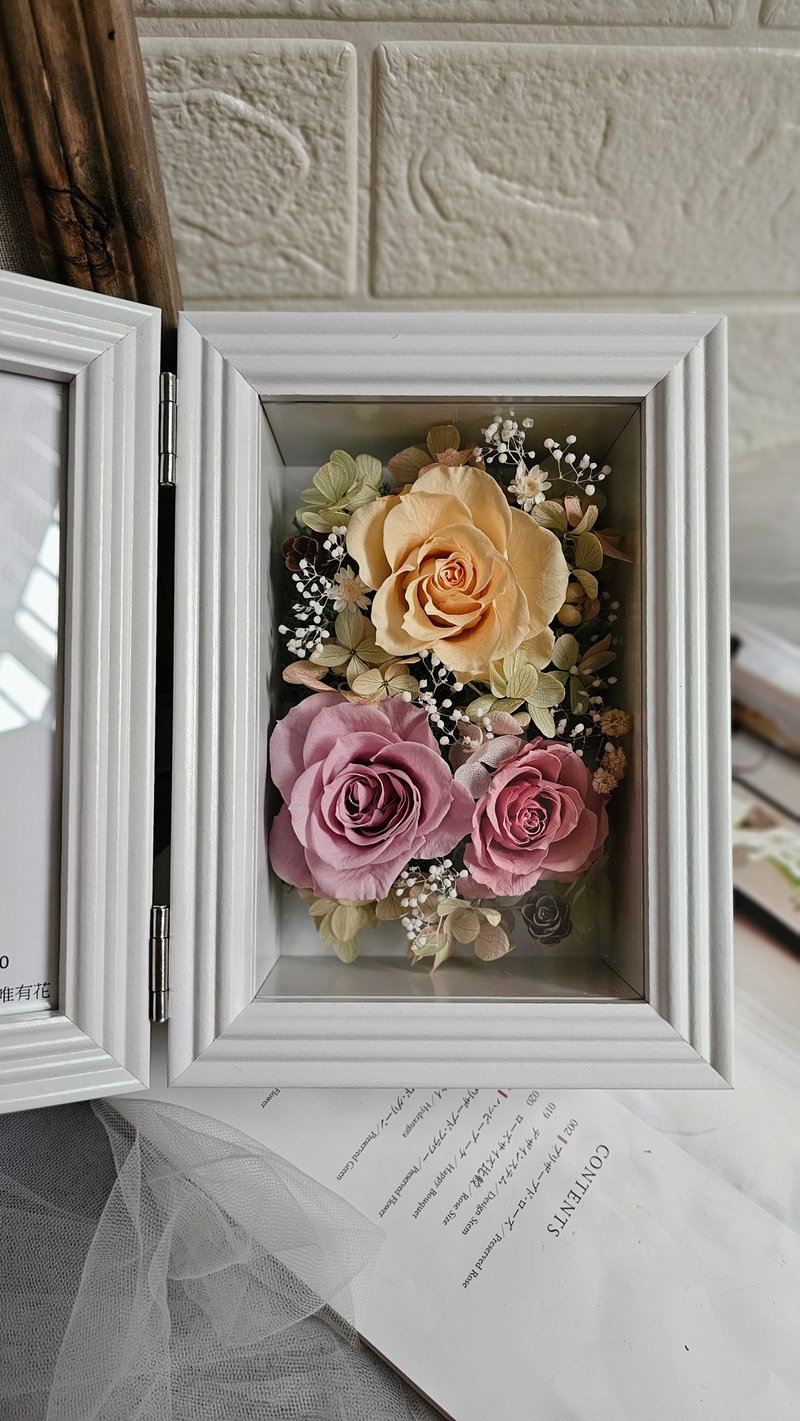 【一人成团 】 永生花相框 / 花艺课程(颜色可自由选配) - 植栽 - 植物．花 