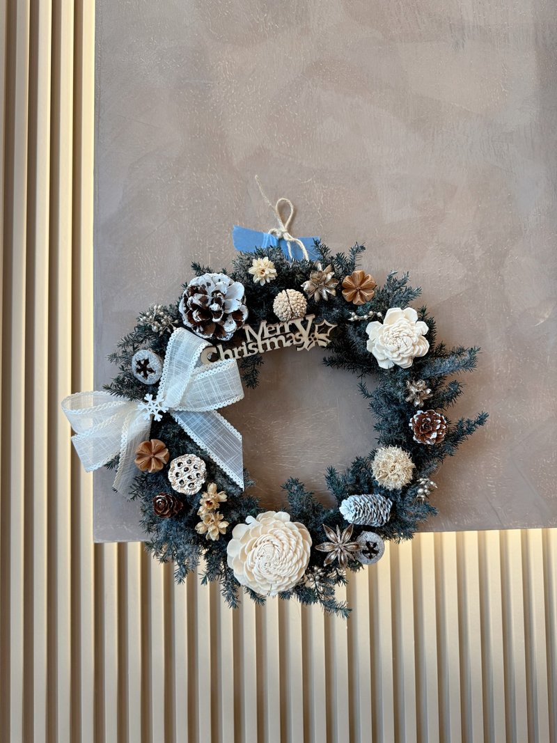 圣诞限定 永生干燥圣诞花圈/圣诞花圈/圣诞装饰/圣诞礼物 - 干燥花/捧花 - 植物．花 