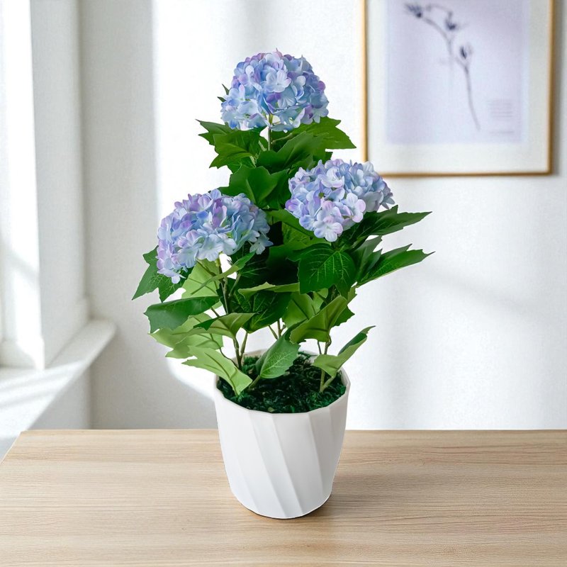 夏日浪漫京都绣球千鸟蓝仿真花礼 - 摆饰 - 塑料 金色