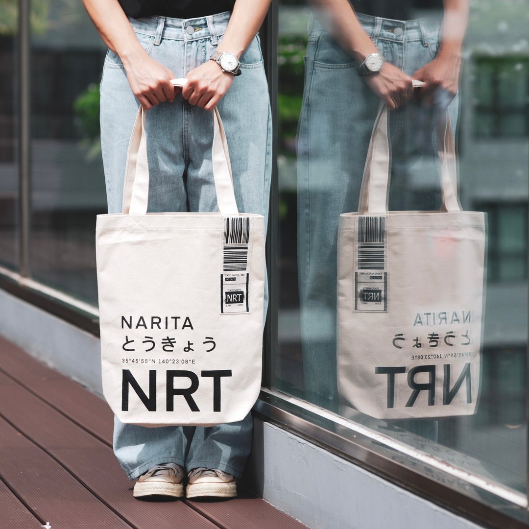 NRT NARITA - Canvas Tote Bag - Japan Edition - 其他 - 其他材质 白色