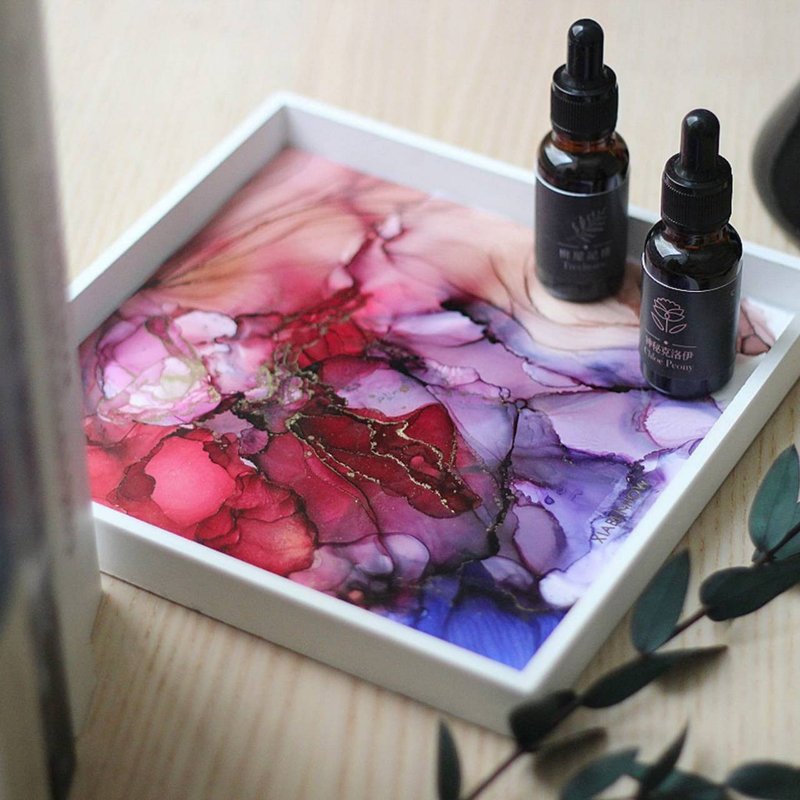 【台北场西门店】下班随手作 | 经典北欧酒精画木托盘 - 插画/绘画/写字 - 纸 