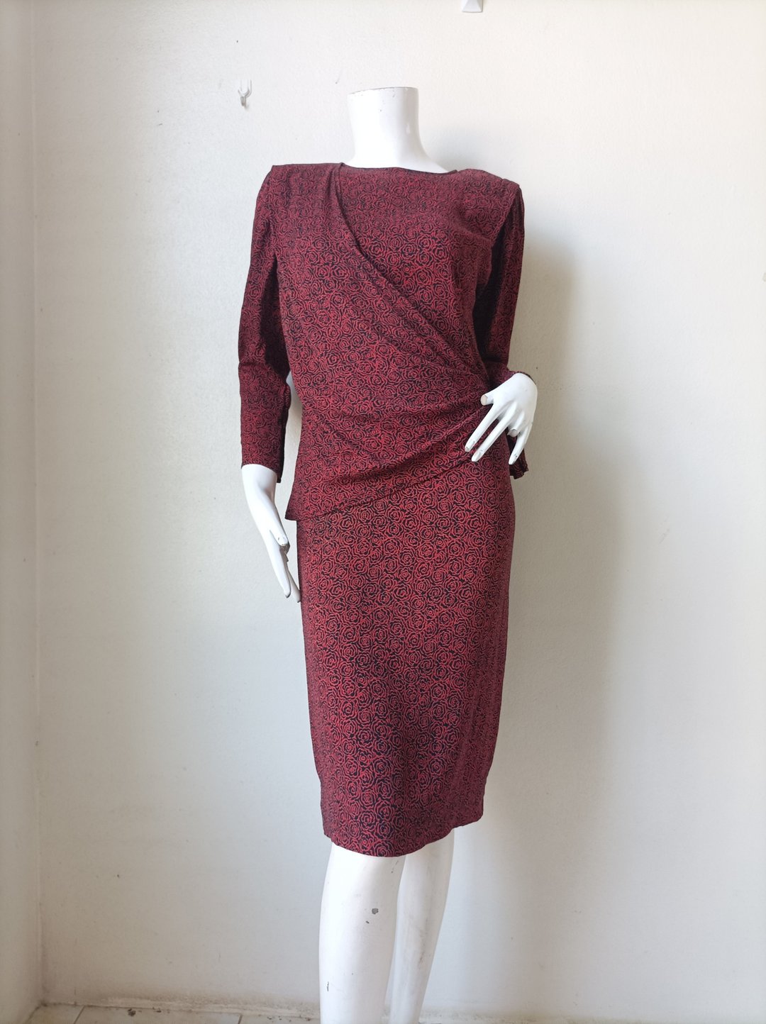 Ungaro parallele paris Floral Dress Vintage Designer dress Size 7 ( XS ) - 洋装/连衣裙 - 丝．绢 