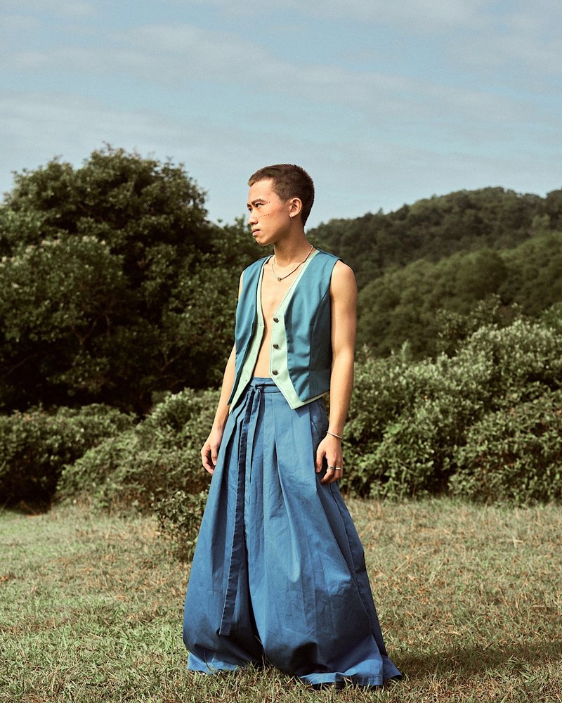 双色马甲 - 女装背心 - 其他材质 多色