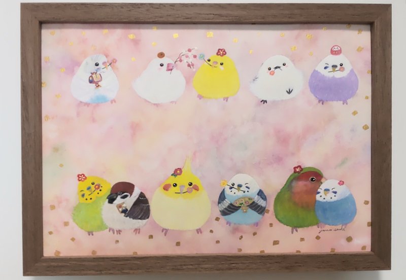 木框原作【ふわり (轻柔)】 - 海报/装饰画/版画 - 纸 粉红色