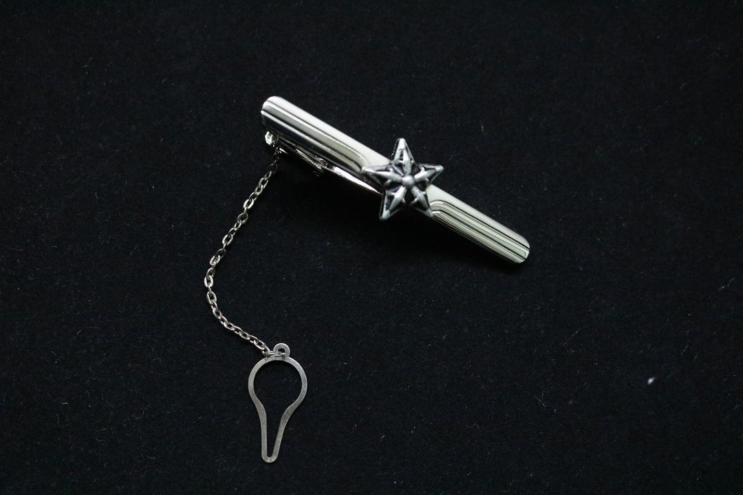 复古星星领带夹/绅士小众精致Tie clip - 领带/领带夹 - 其他金属 银色